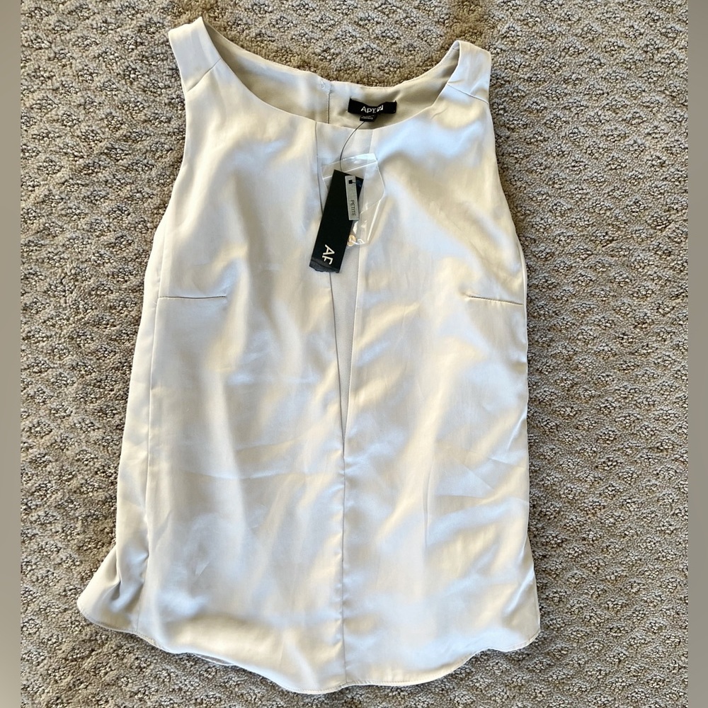 NWT Silk Sleeveless Top